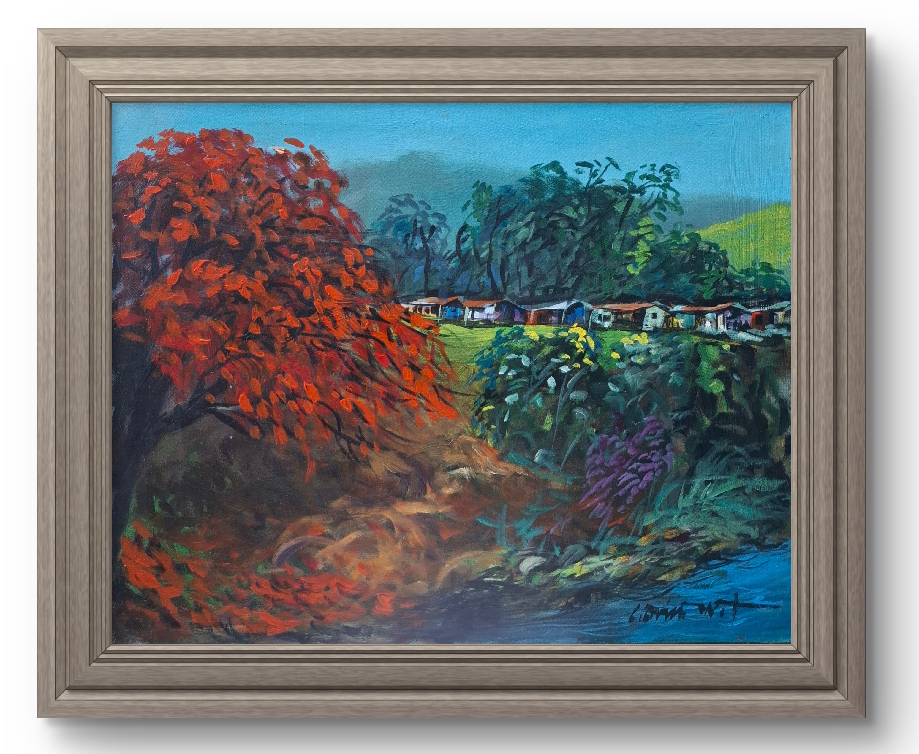 arte y antigüedades - Cuadro Luis Oviedo 0
