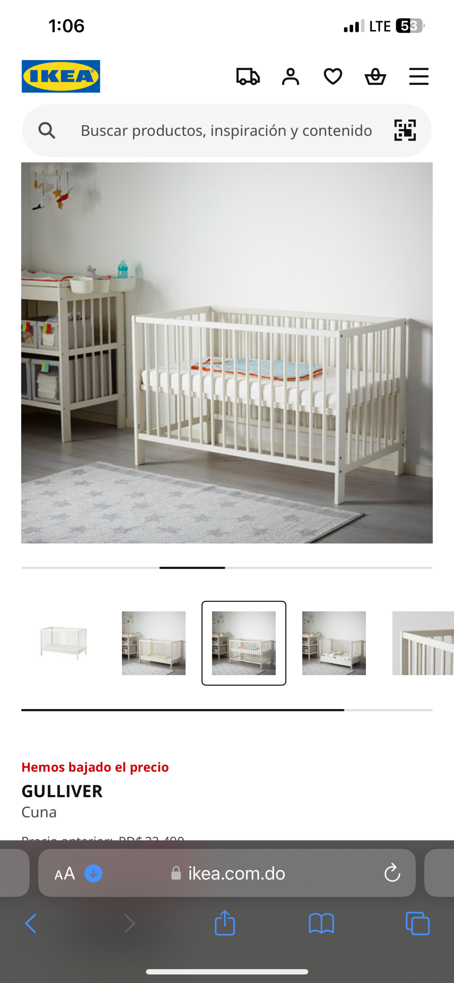 muebles - Cunas con colchón y accesorios 
De las de Ikea Gulliver 2