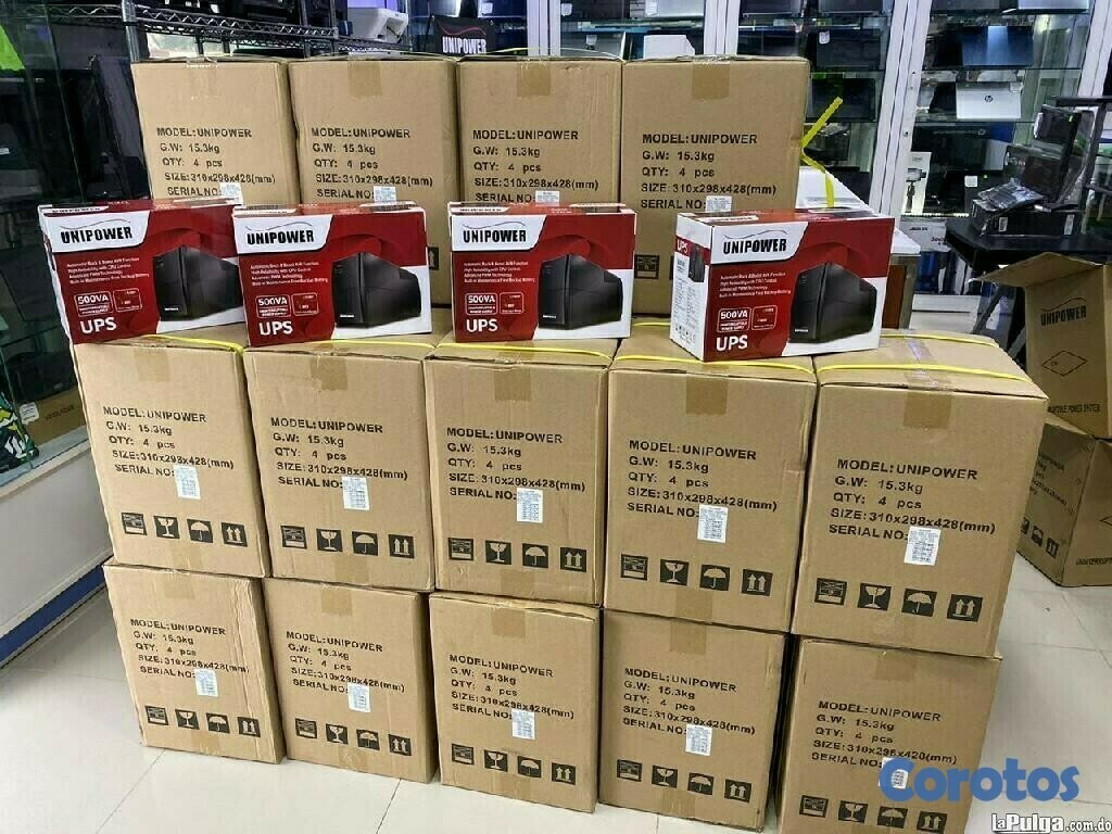 computadoras y laptops - UPS UNIPOWER DE 500VA REGULADOR INTEGRADO, TRABAJA CON PLANTA Y / INVERSOR 2