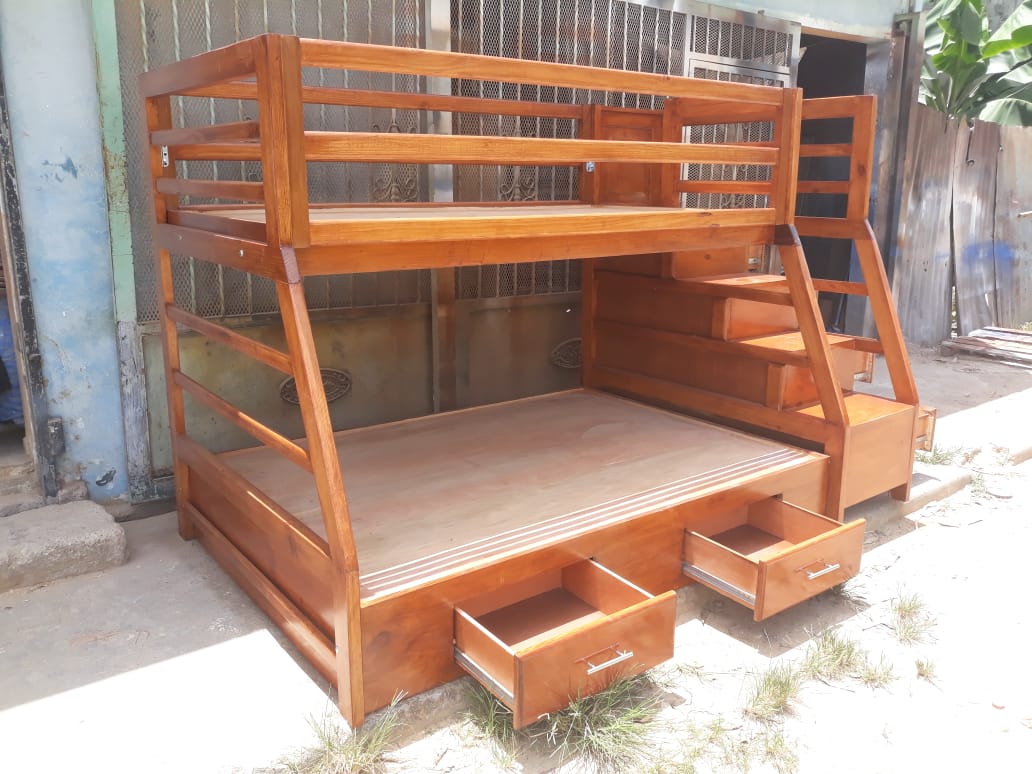 muebles - Venta de camarotes en madera con escalera  4