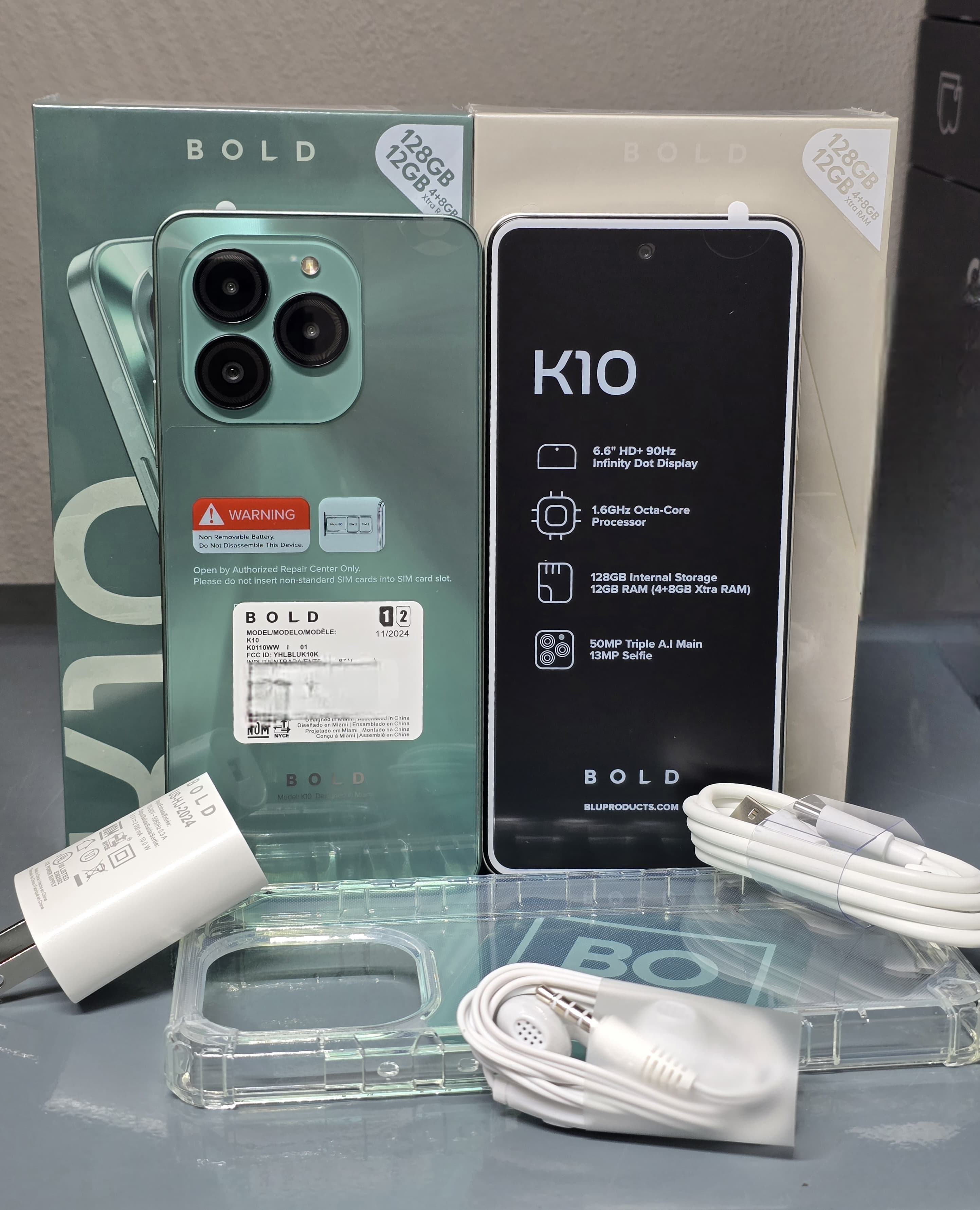 celulares y tabletas - blu Bold k10 con 128gb de almacenamiento y 8gb de ram (4+4) 0