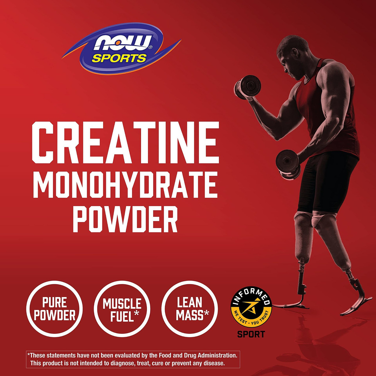 Salud y Equipamiento Médico - Creatina Monohidratada En Polvo Now Sport 227g 45 Servicios 3