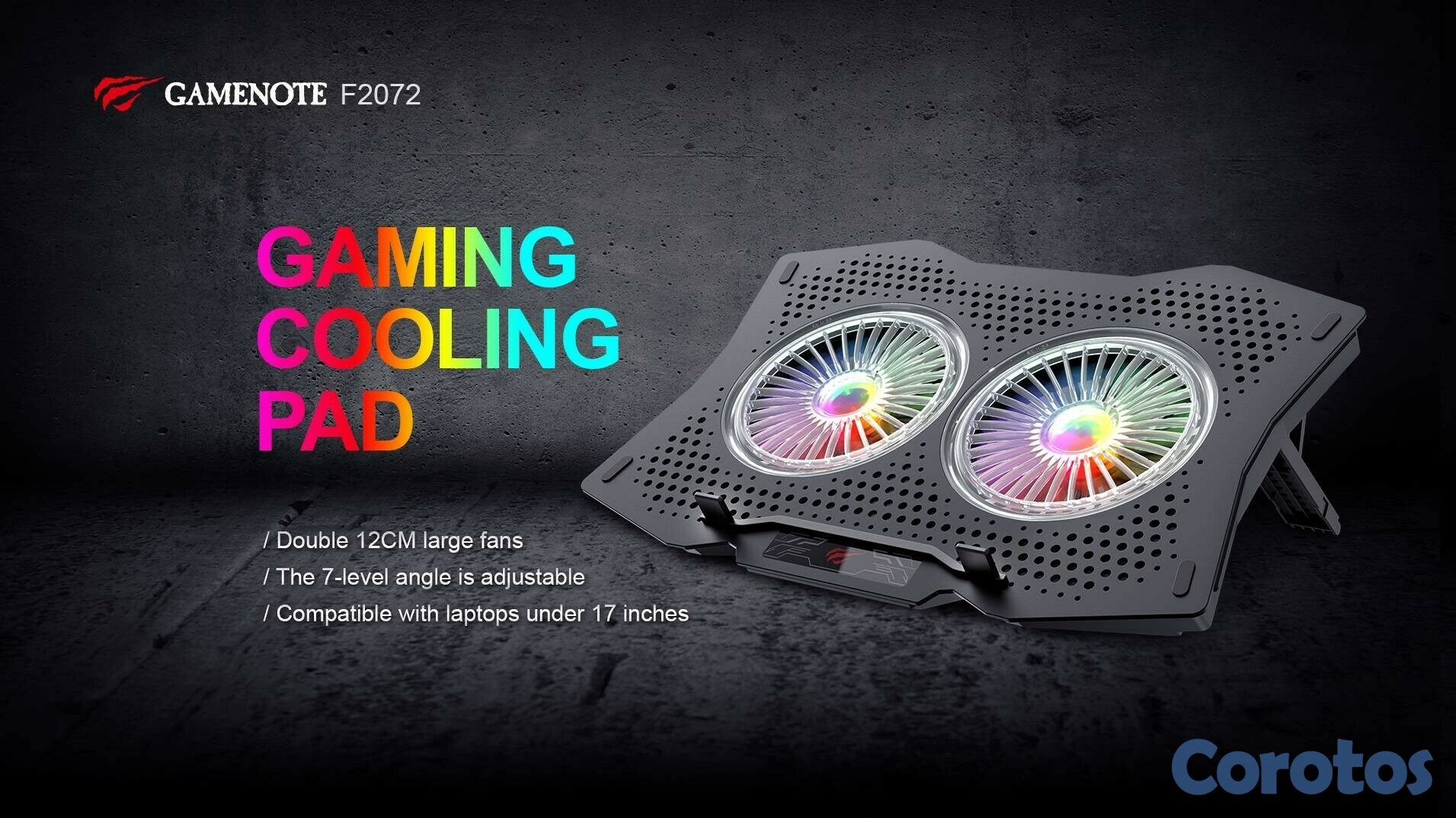 computadoras y laptops - ABANICOS DE ENFRIAMIENTOS PARA LAPTOP HASTA 17 PULGAAS GAMING COOLING PAD 1