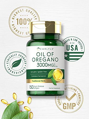 Salud y Equipamiento Médico - Aceite De Oregano -150 Capsulas De Gelatina Blanda 4