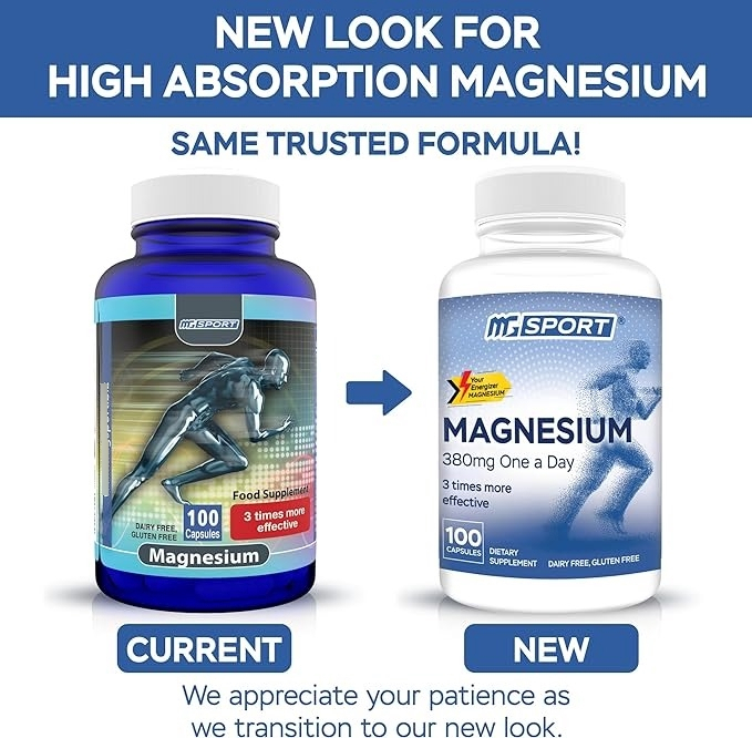 Salud y Equipamiento Médico - Magnesio 380 Mg - 100 Capsulas - U - Unidad A $2619 1