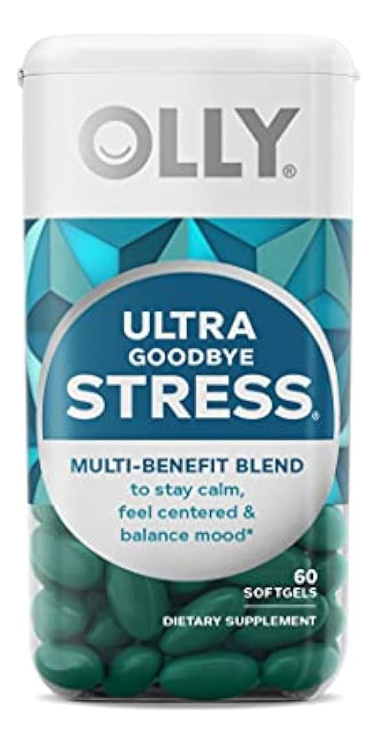Salud y Equipamiento Médico - Olly Ultra Strength Goodbye Stress Softgels, Gaba, Ashwagand