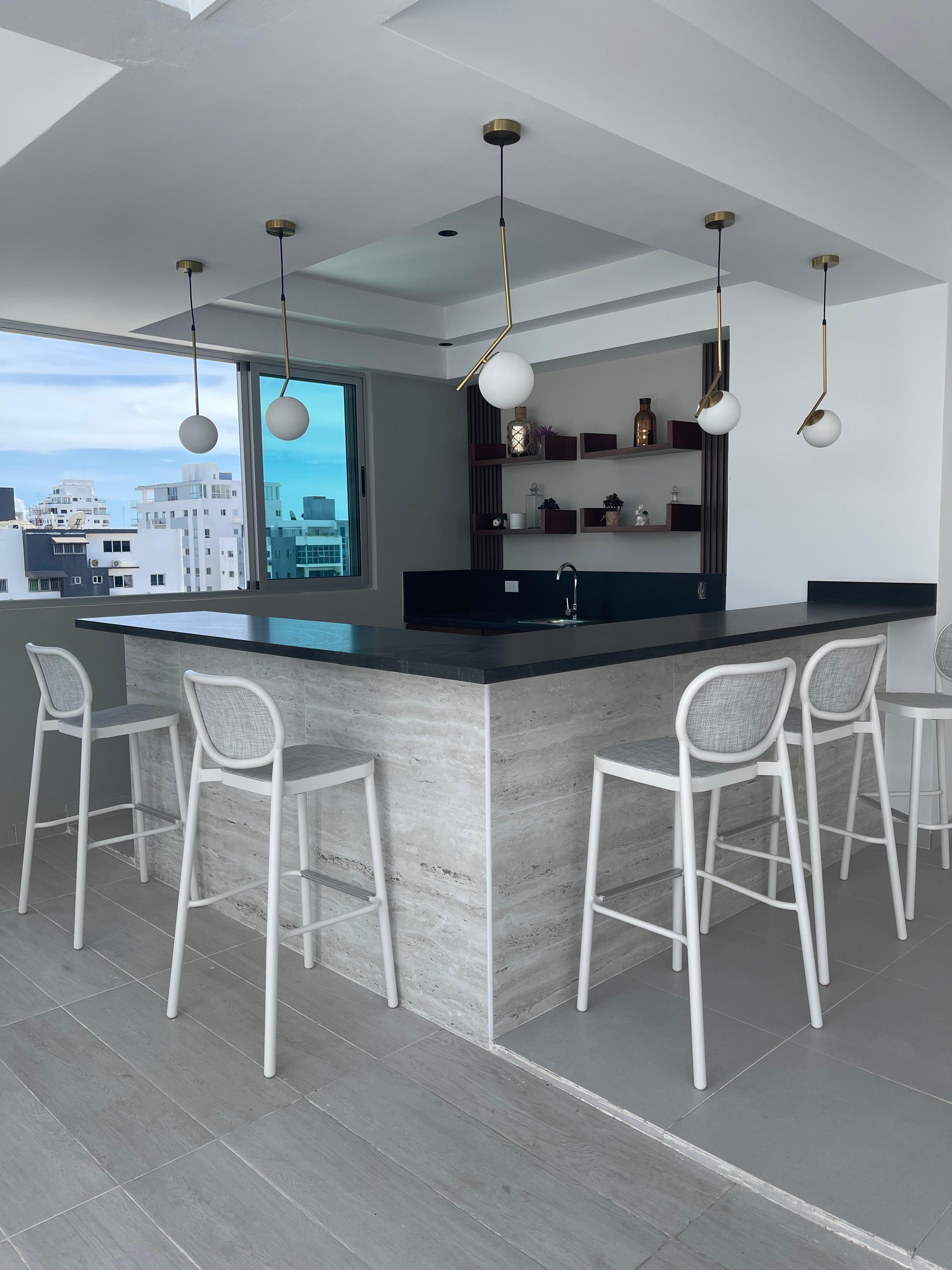 apartamentos - Apartamento Amueblado en Evaristo Morales  8