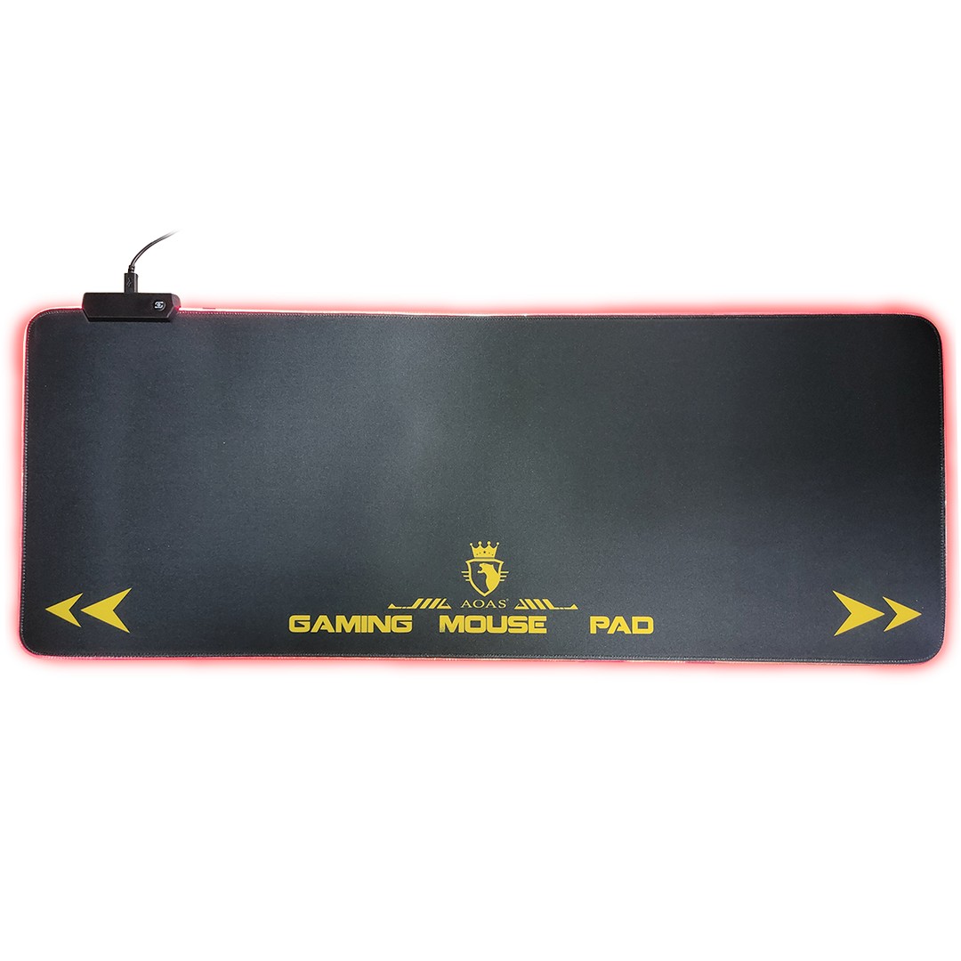 accesorios para electronica - MOUSE PAD ALFOMBRILLA GAMER CON LUCES RGB AOAS S4000 80X30X04 mousepad 2