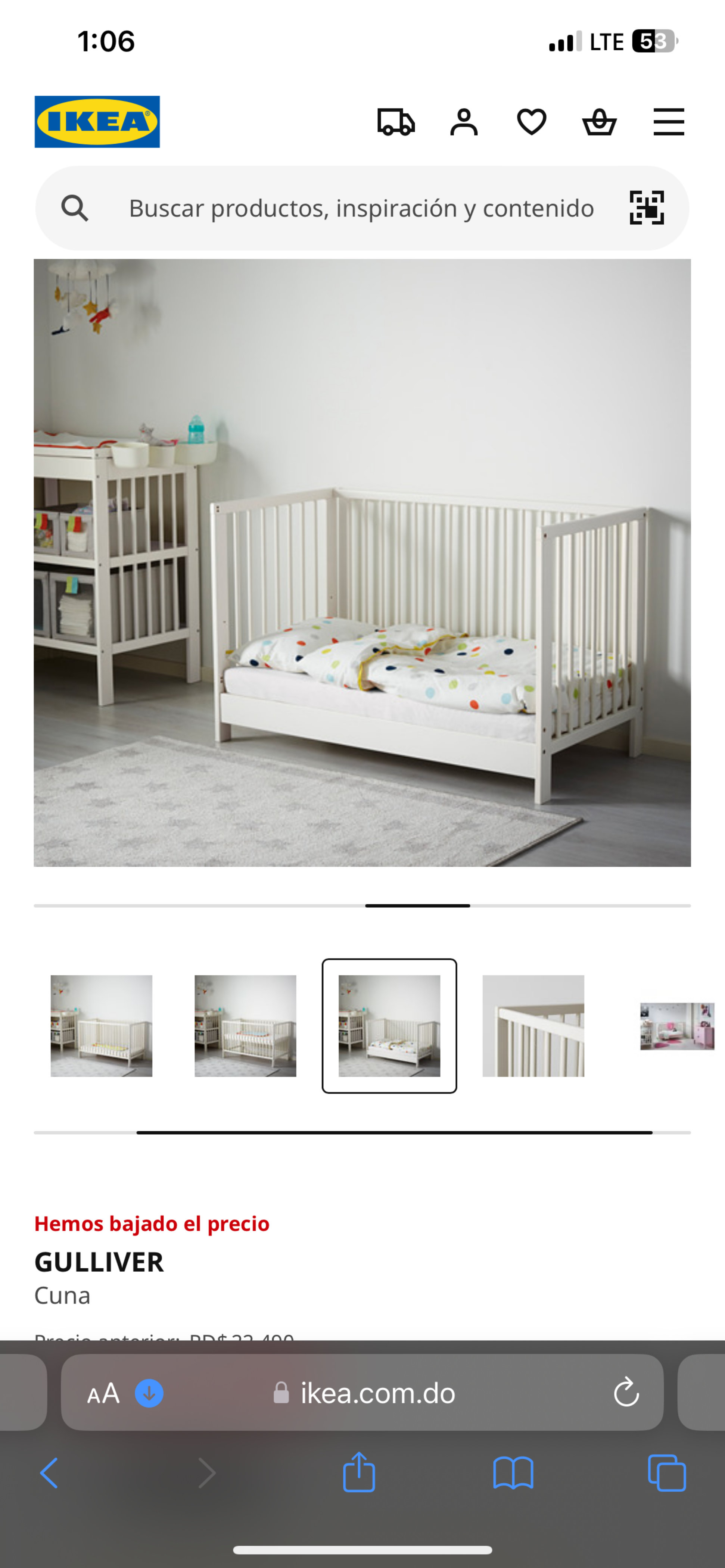 muebles - Cunas con colchón y accesorios 
De las de Ikea Gulliver 3