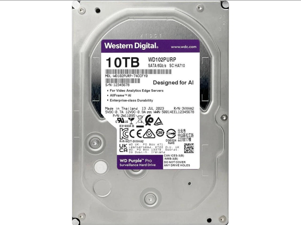 camaras y audio - WD purpura 10TB  2
