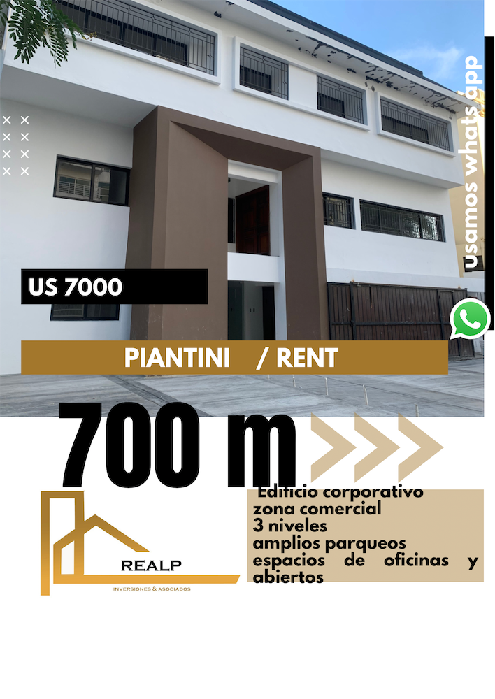 oficinas y locales comerciales - Corporativo  en Piantini alquiler 1
