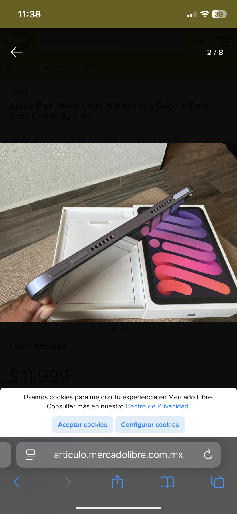 celulares y tabletas - Ipad Mini 6th Nuevo  9