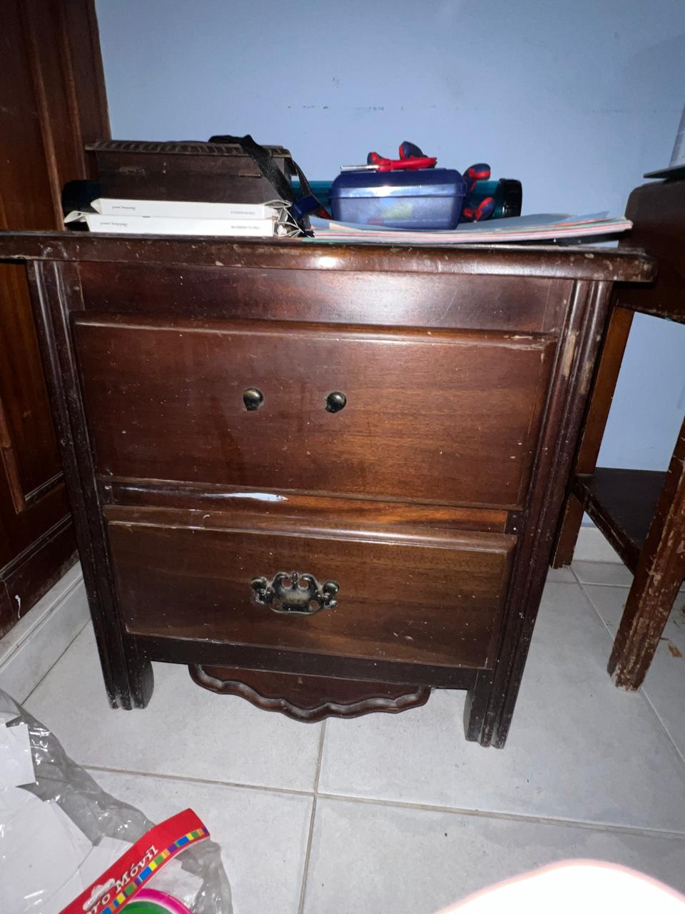 muebles y colchones - juego de habitacion en caoba 1
