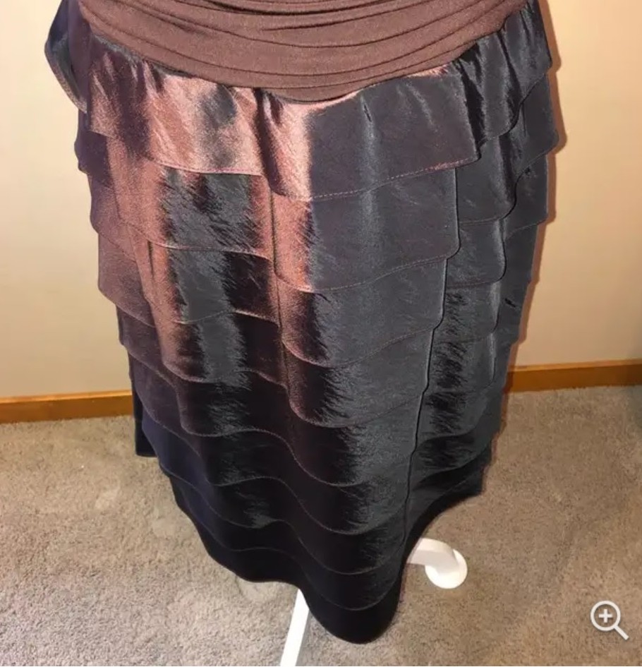 ropa para mujer - Vestido a la rodilla con capas 2