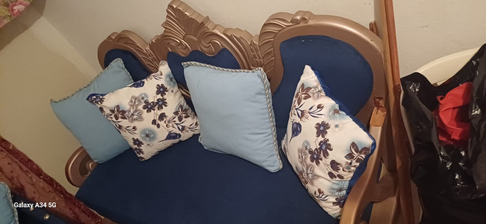 muebles y colchones - VENDO JUEGO DE MUEBLES EN CAOBA  2