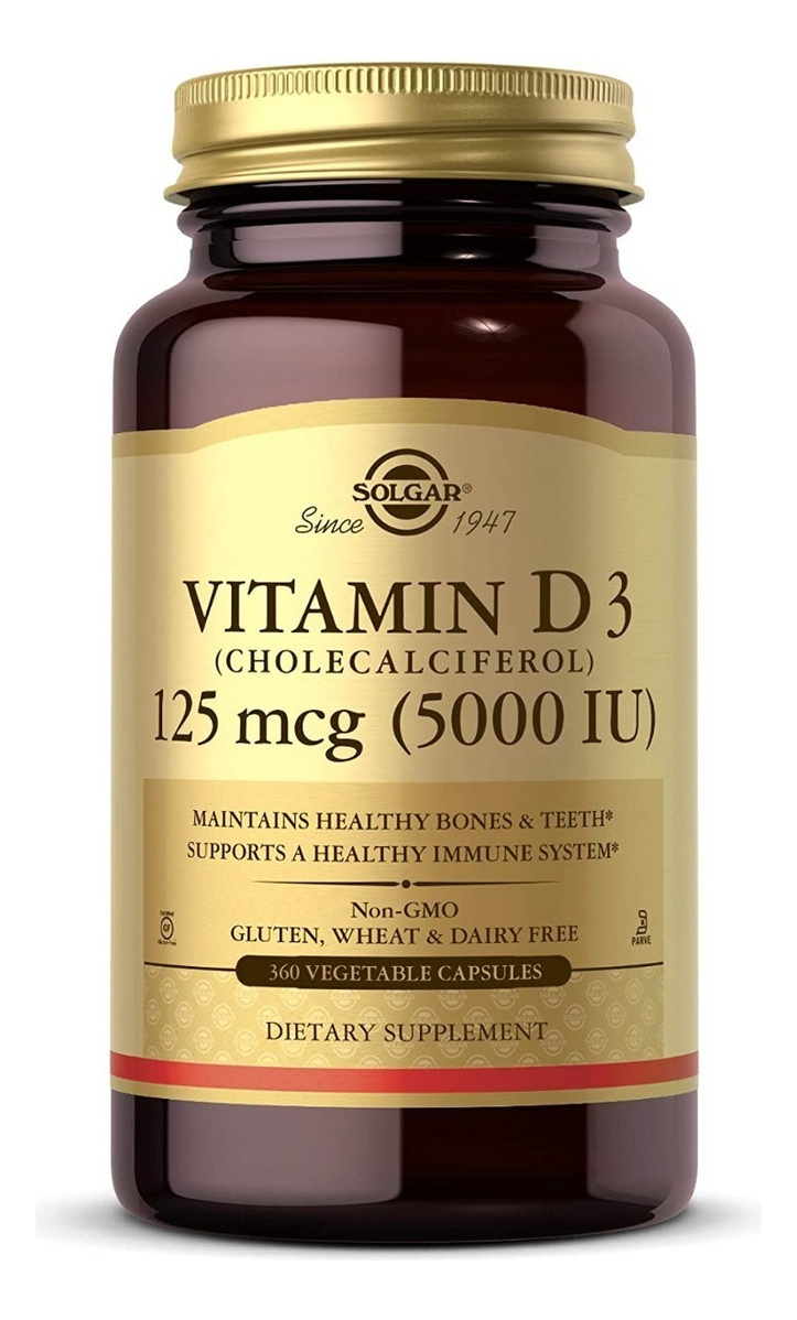 Salud y Equipamiento Médico - Vitamina D3 360 Caps Solgar 0