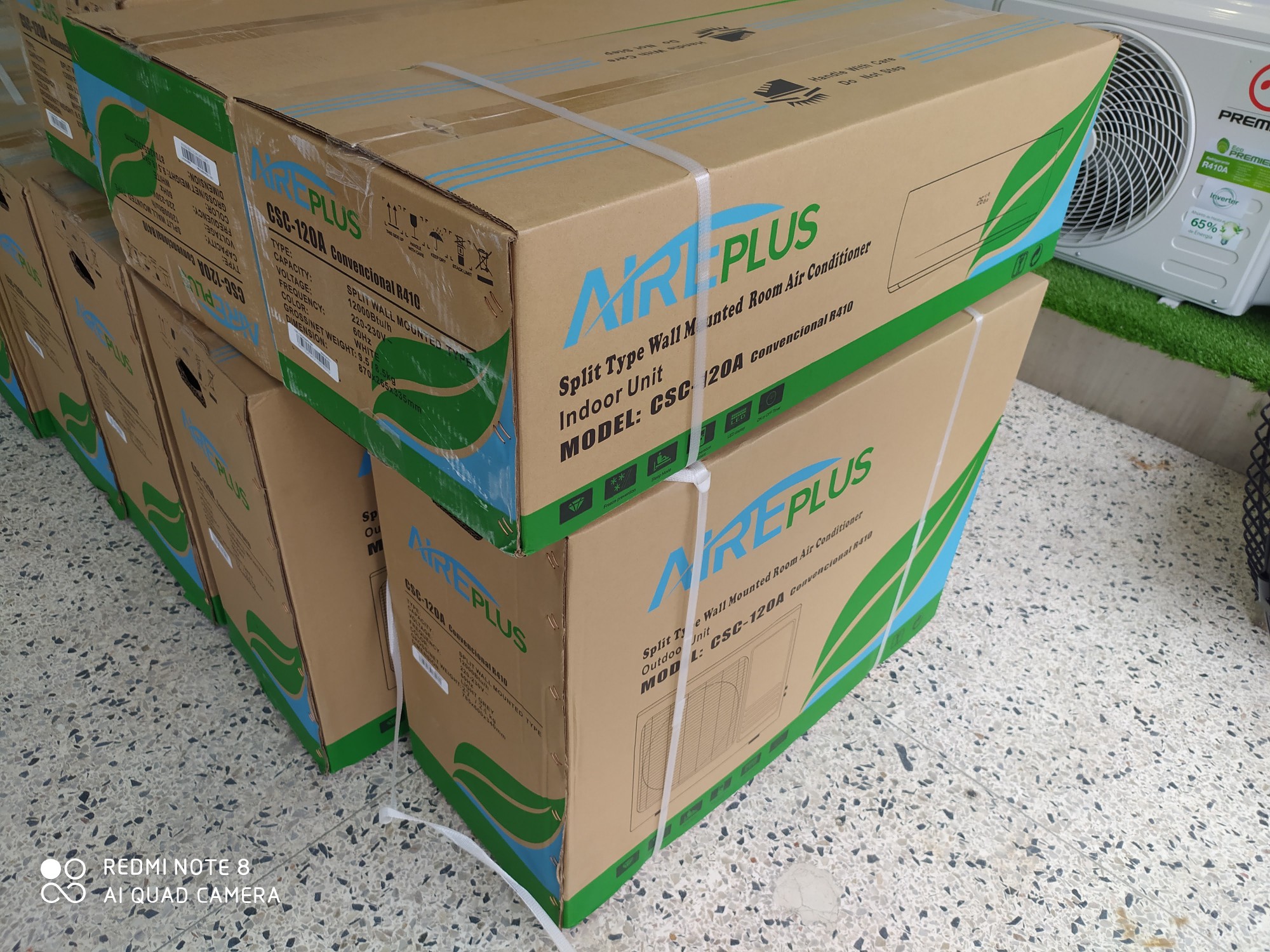 aires acondicionados y abanicos - Aires 12,000btu nuevos en su caja. 1 año de garantia  5