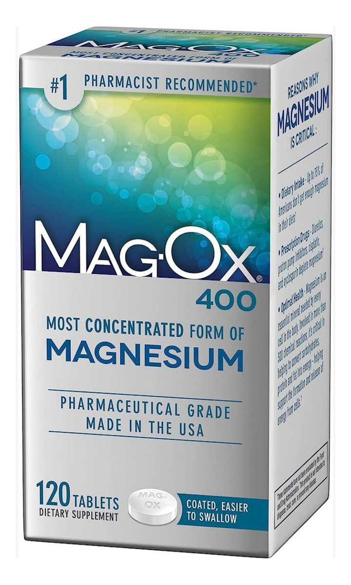 Salud y Equipamiento Médico - Magnesio Mag-ox - 120 Capsulas 0