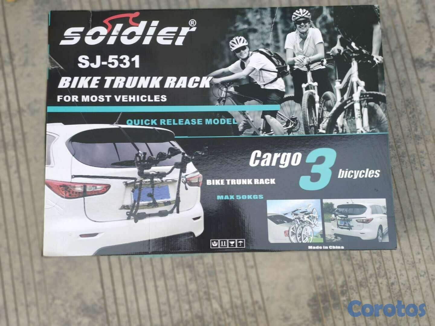 bicicletas y accesorios - Rack de vehiculo, porta bicicletas de 3  1