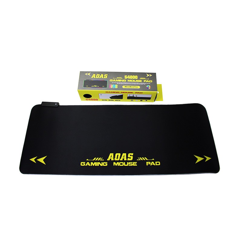 accesorios para electronica - MOUSE PAD ALFOMBRILLA GAMER CON LUCES RGB AOAS S4000 80X30X04 mousepad 3