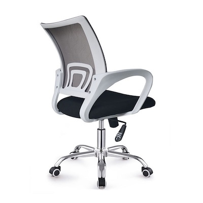 articulos de oficina - Silla secretarial jade/ estructura blanca y ruedas. 