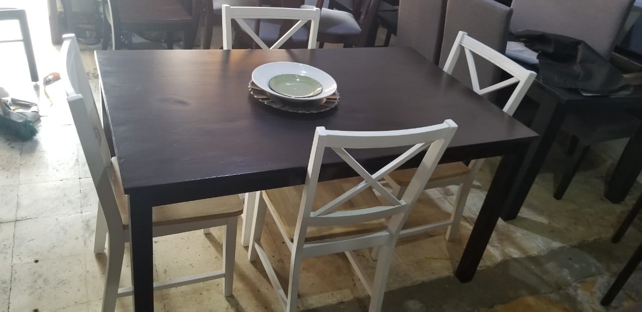 muebles y colchones - comedor 4 sillas importados ni roto ni flojo bien de pintura  3