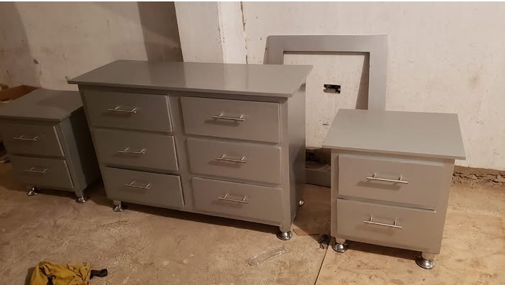 muebles y colchones - gavetero con mesita de noche  5