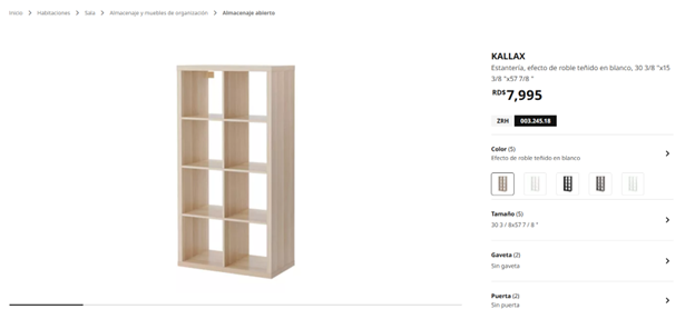muebles y colchones - Estanteria Kallax 2