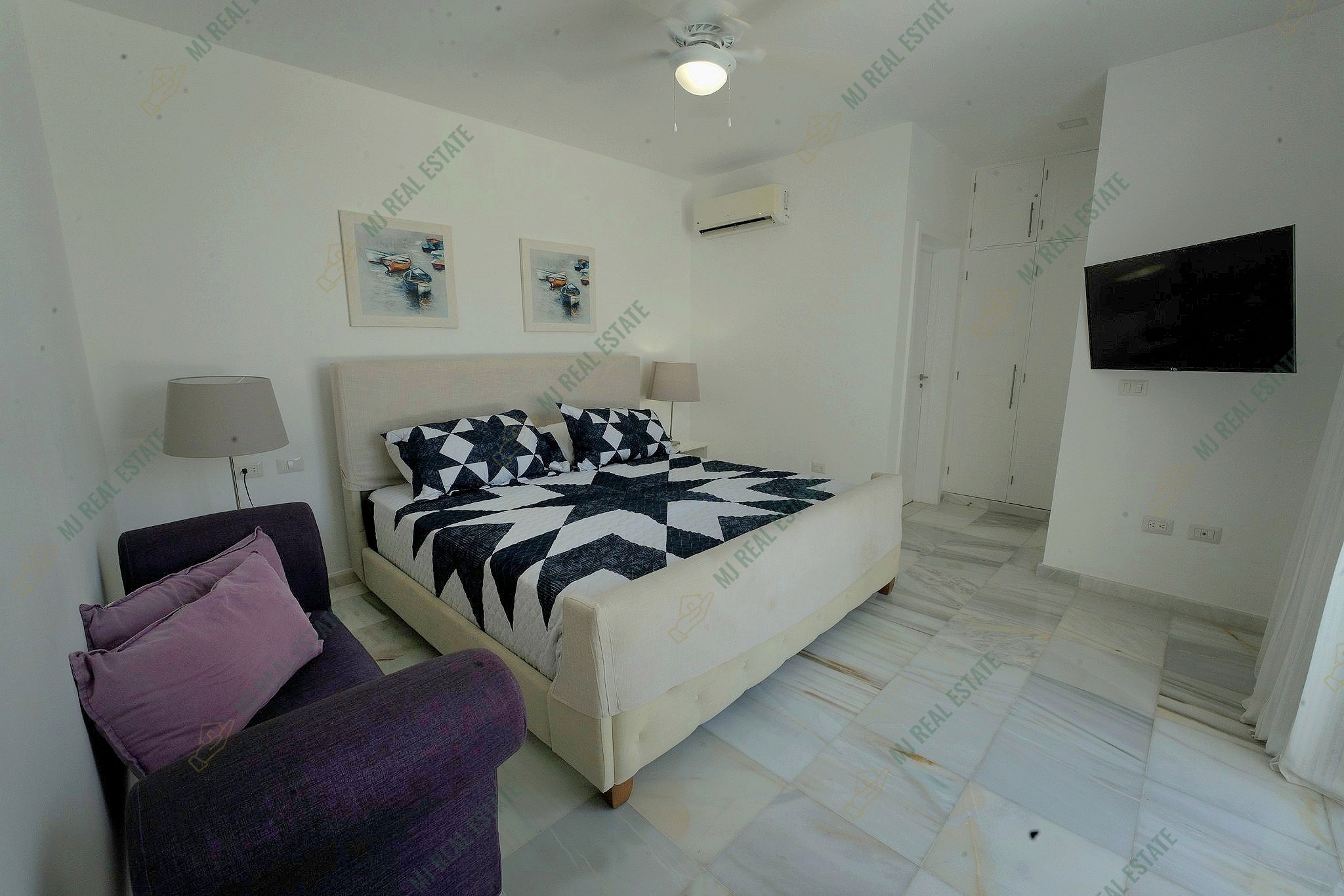 casas vacacionales y villas - Villa amueblada en Playa Nueva Romana, individual 1