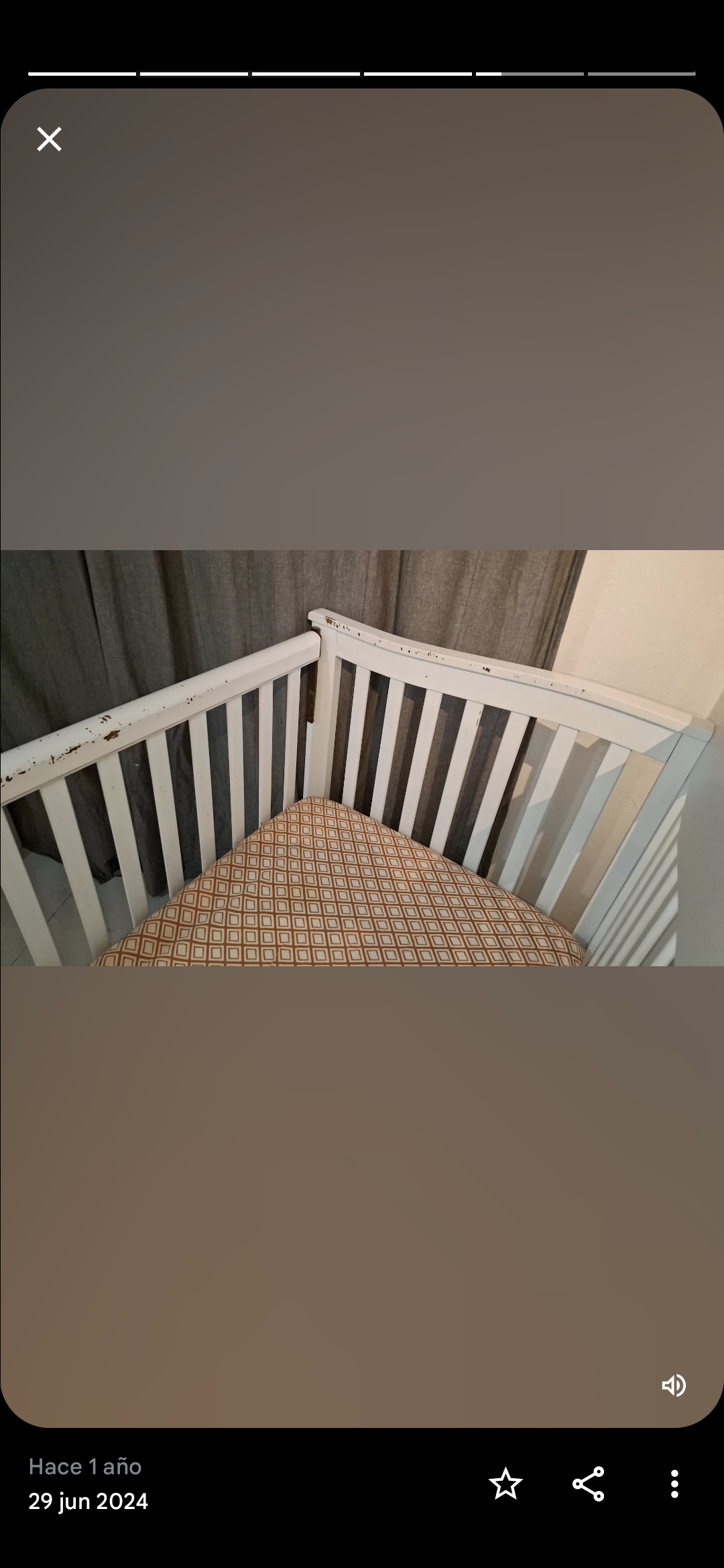 muebles - Vendo Cuna de Bebe color blanca *usada 2
