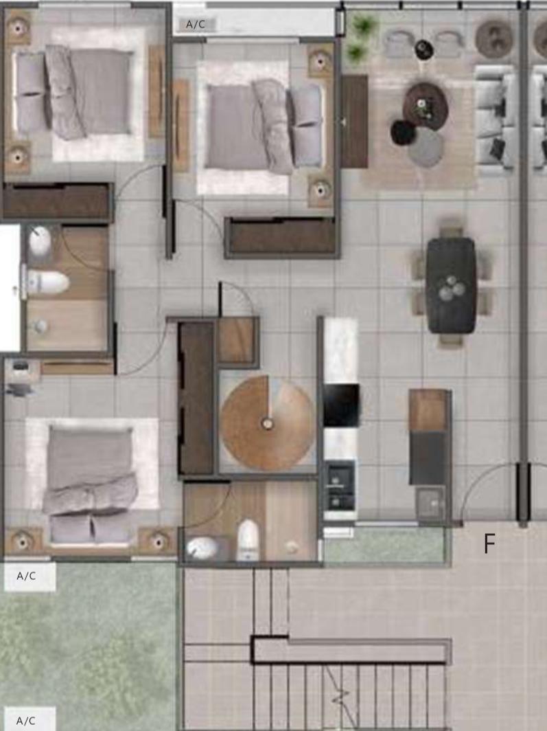apartamentos - APARTAMENTO EN ALQUILER SANTO DOMINGO ESTE - RESIDENCIAL RIVIERA VERDE 9