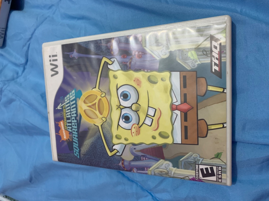 consolas y videojuegos - Cinta de Wii Bob Sponge  0