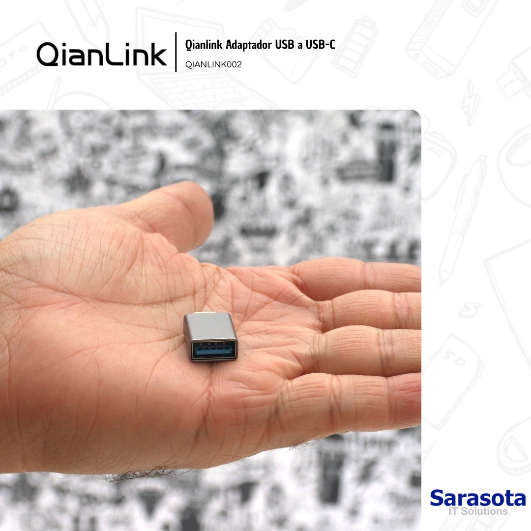 accesorios para electronica -  Adaptador USB a USB-C marca Qianlink 1