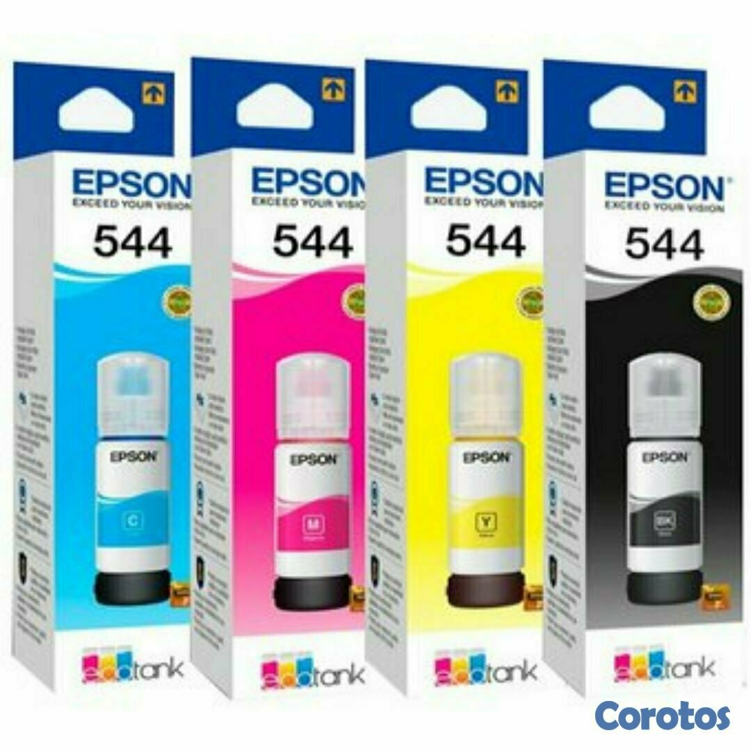impresoras y scanners - BOTELLAS DE TINTA EPSON ORIGINALES T544 PARA IMPRESOR L1110, L3110, L3150, L5190