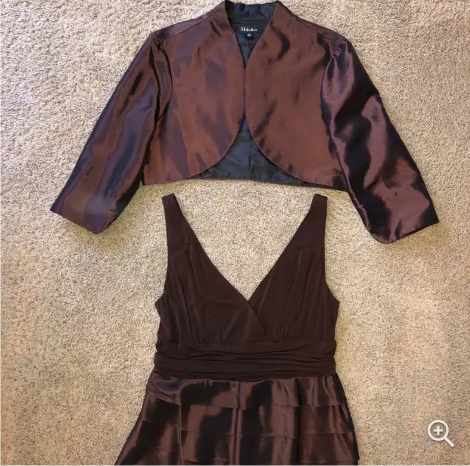 ropa para mujer - Vestido a la rodilla con capas 3