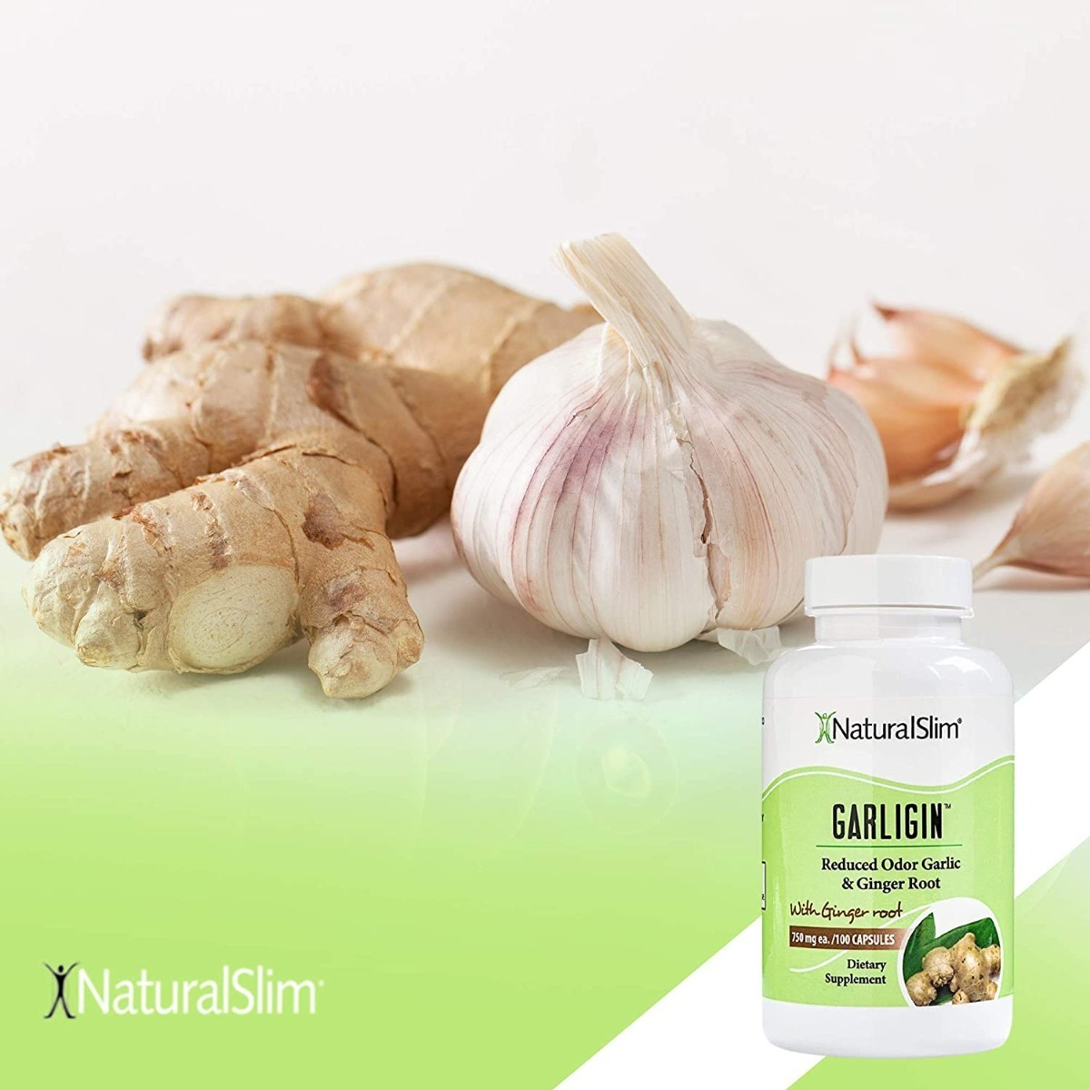 Salud y Equipamiento Médico - Garligin Naturalslim Oganico Raiz De Ajo Y Jengibre 100 Cao 1