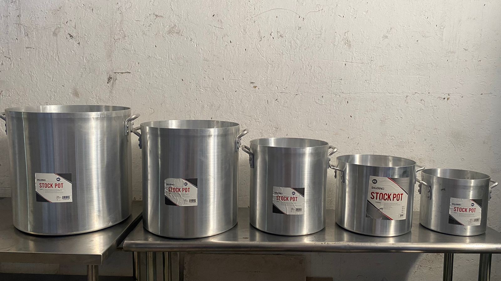 equipos profesionales - Olla de Aluminio, Salerno de 12 qts hasta 80 qts.  1