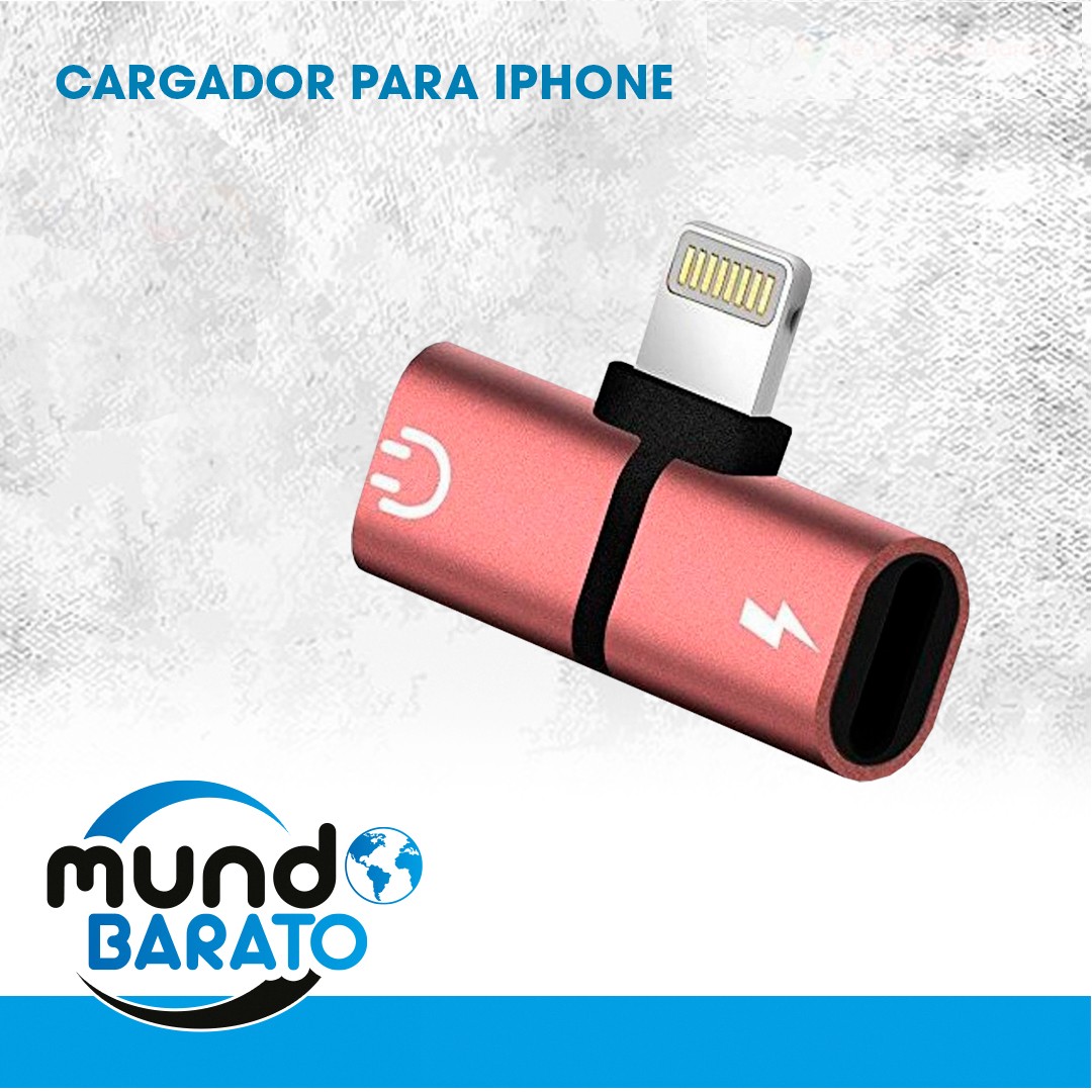 accesorios para electronica - Adaptador Para Audifonos Y Carga Simultanea iPhone 8 9 Y X 12 1
