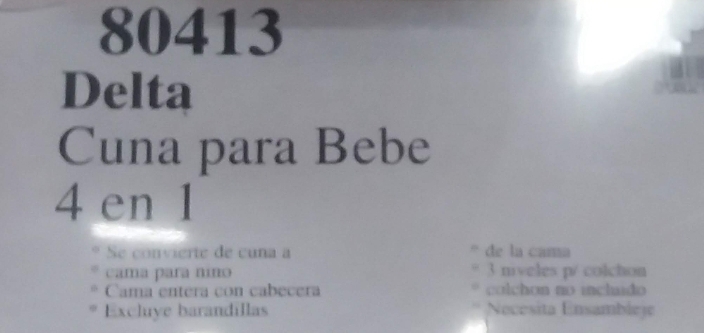 muebles - Cuna Delta 4 en 1 2