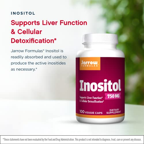 Salud y Equipamiento Médico - Inositol 750 Mg Jarrow Formulas Apoyo Del Higado 100 Caps 2