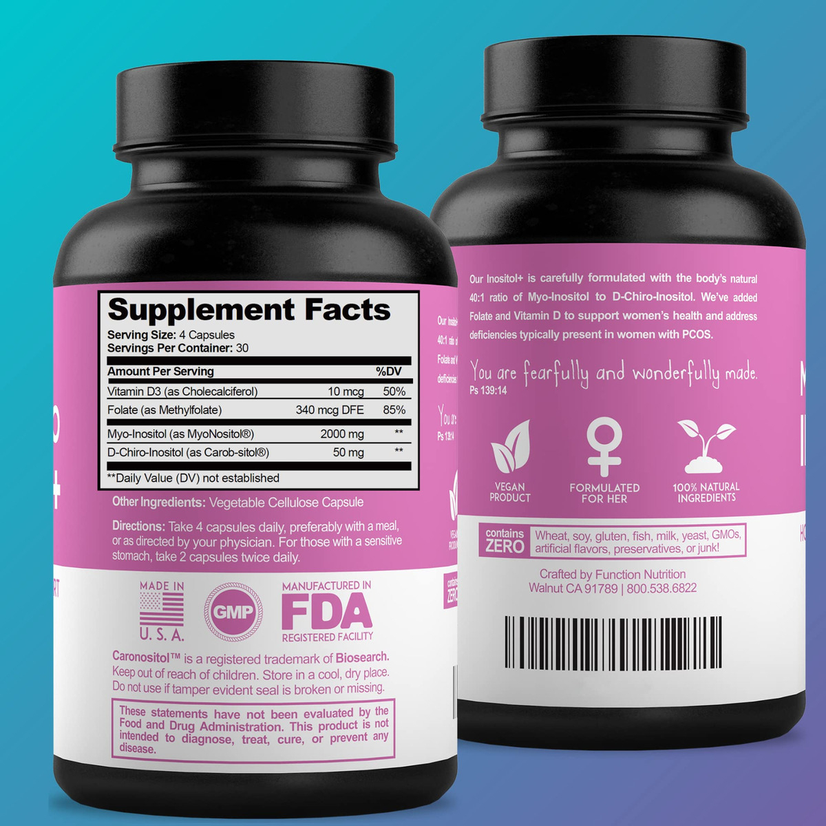 Salud y Equipamiento Médico - Myo & D-chiro Inositol 120 Cap Optify 2