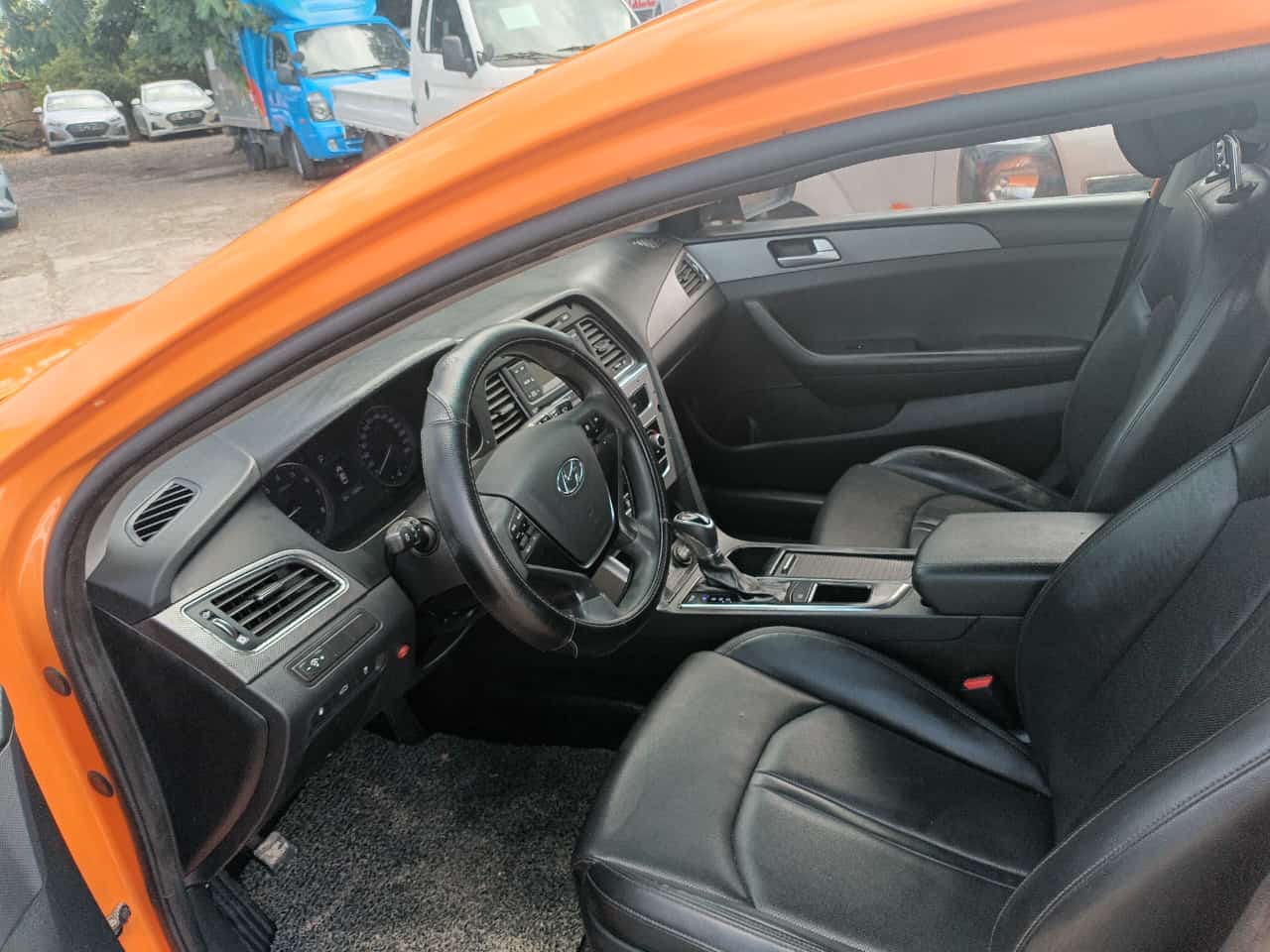 carros - HYUNDAI SONATA LF 2018 NARANJA 8