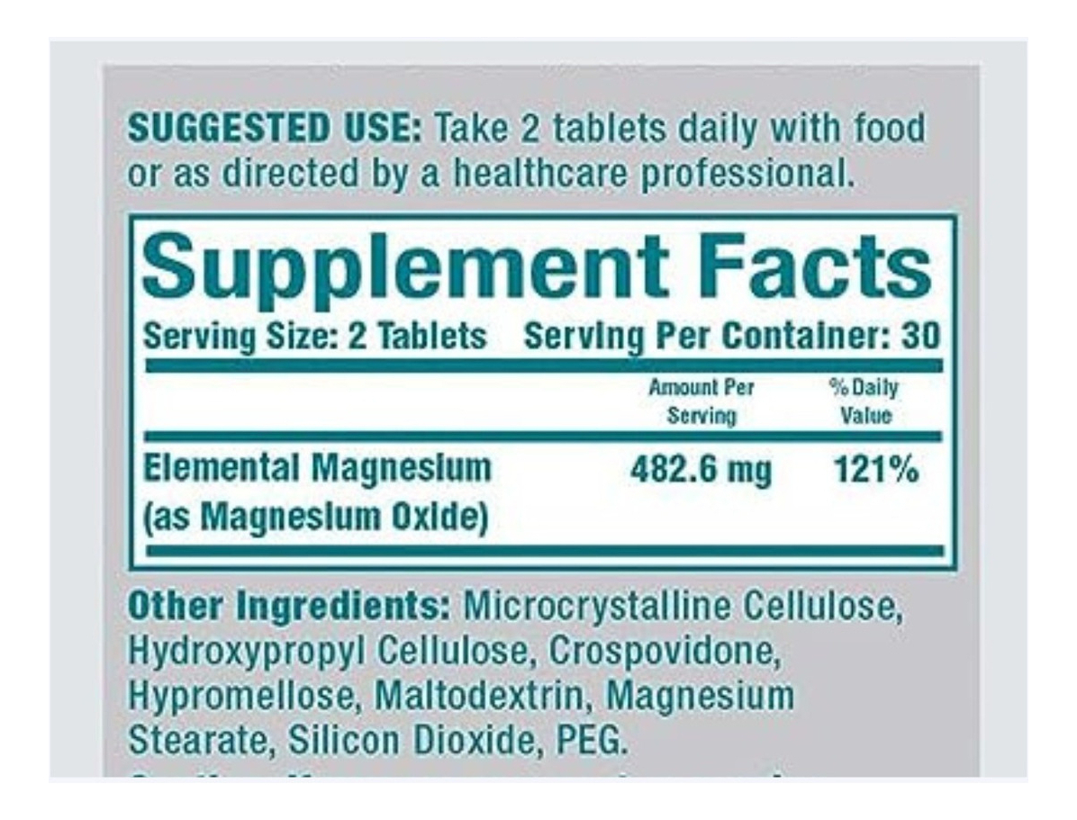 Salud y Equipamiento Médico - Magnesio Mag-ox - 120 Capsulas 1