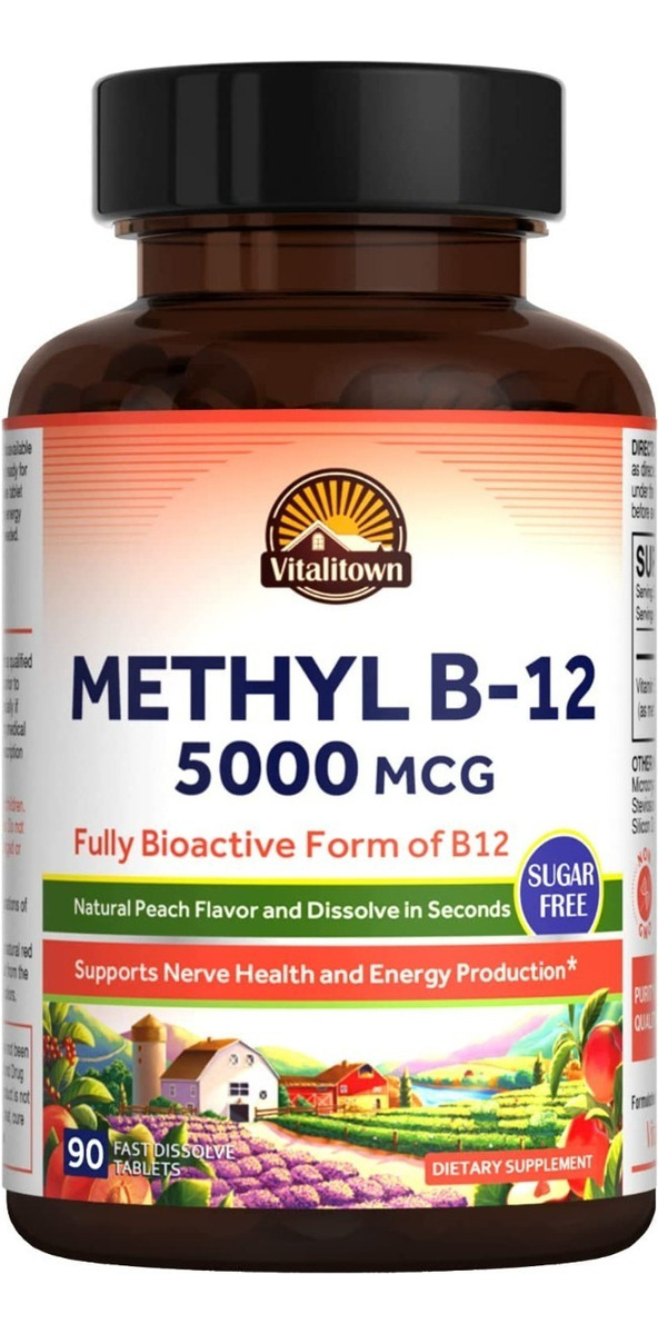 Salud y Equipamiento Médico - Vitamina B12 5000mcg Vitalitow