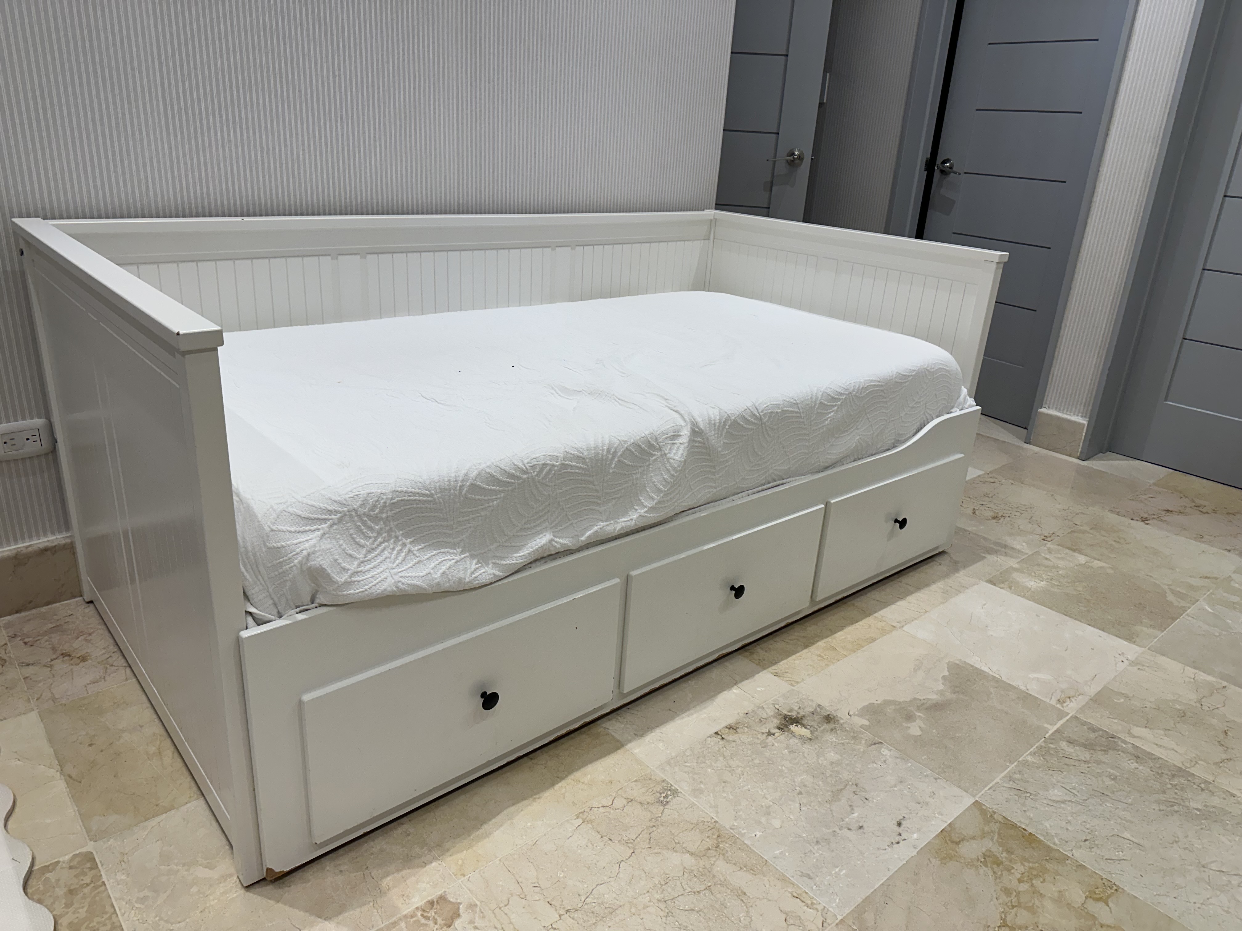 muebles y colchones - Hemnes IKEA Twin Day Bed Blanco