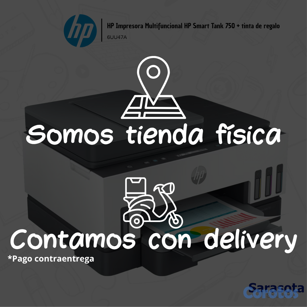 impresoras y scanners - HP Impresora Multifuncional HP Smart Tank 750  4