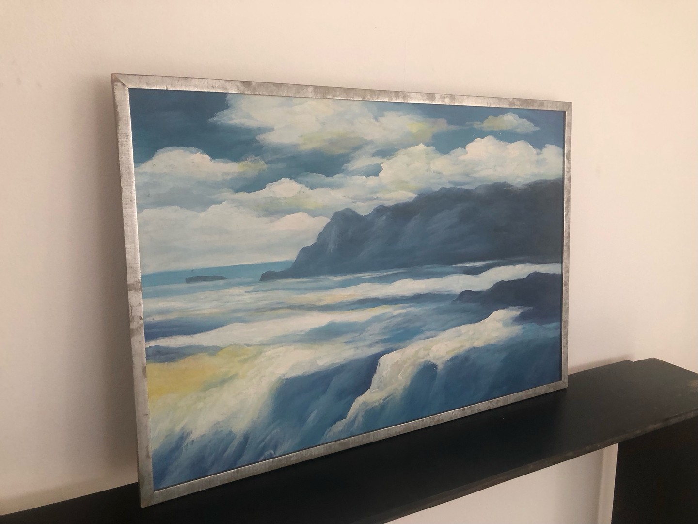 decoración y accesorios - Cuadro moderno pintado al oleo 1