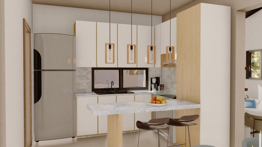 casas - Proyecto en venta Punta Cana #24-289 dos dormitorios, piscina, parqueos, seguri
 3