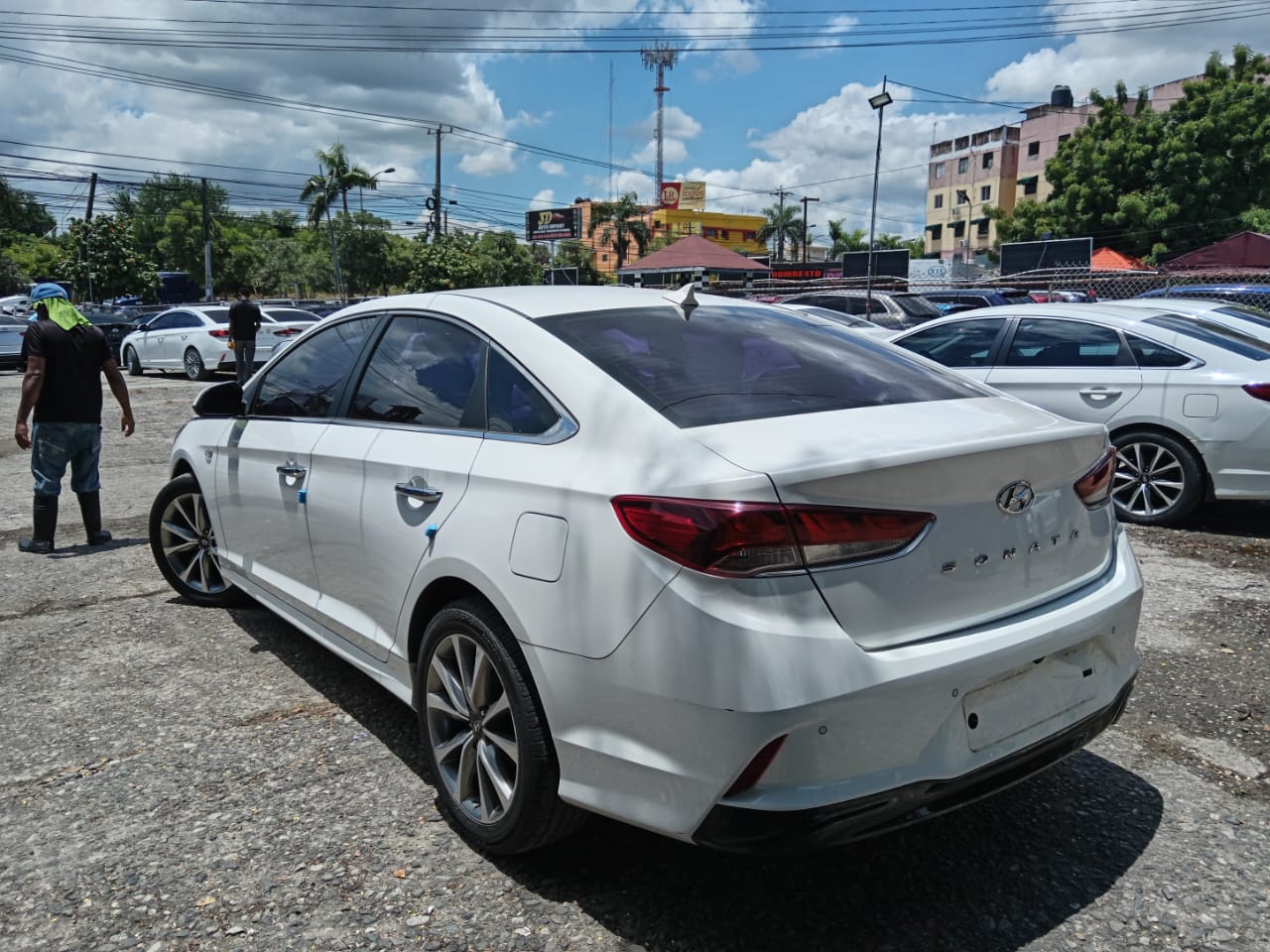 carros - HYUNDAI SONATA NEW RISE 2018 BLANCO 3