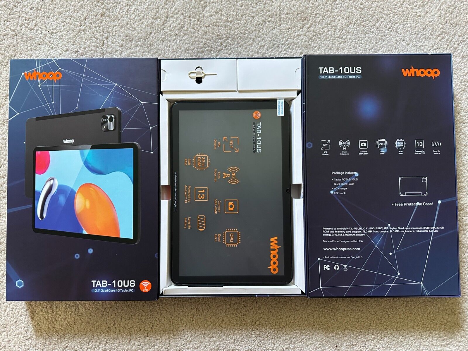 celulares y tabletas - TABLET WHOOP 10.1 PULGADAS  0